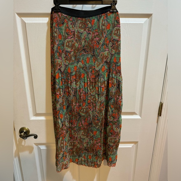 New Directions Large Pleated Maxi Skirt Multicolor - Picture 2 of 2